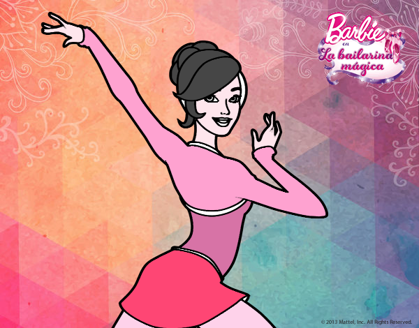 Barbie en postura de ballet