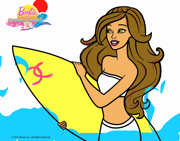 Barbie va a surfear