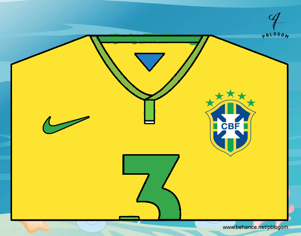 Camiseta del mundial de fútbol 2014 de Brasil