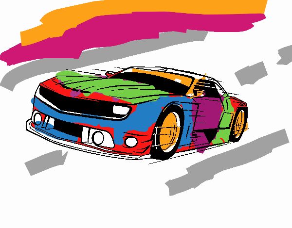 Sport car  mix  colors