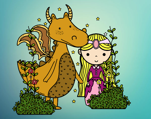 Dragón y princesa