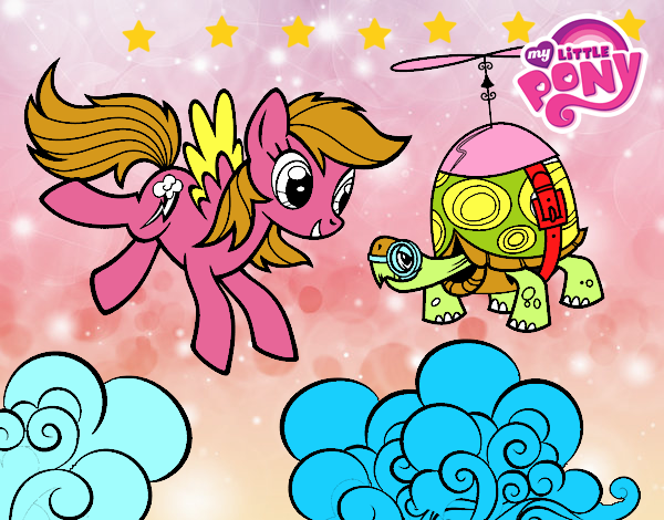 Rainbow Dash y la tortuga tanque