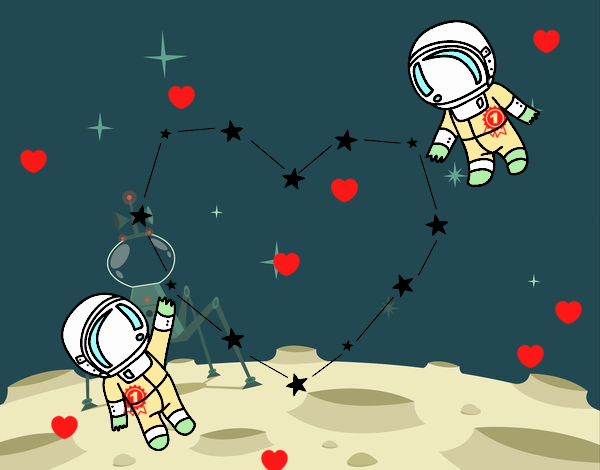 Amor totalmente en el espacio