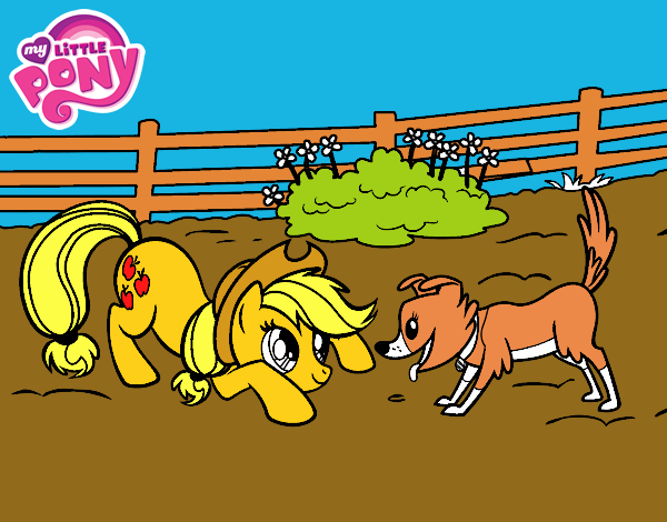 Applejack y Winona