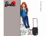 Barbie con cazadora de cuadros