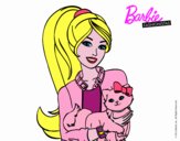 Barbie con su linda gatita