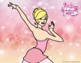 Barbie en postura de ballet