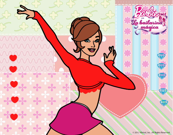 Barbie en postura de ballet