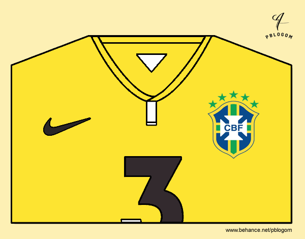 Camiseta del mundial de fútbol 2014 de Brasil