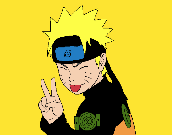 Naruto sacando lengua