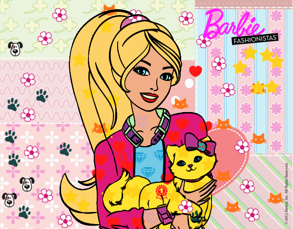 BARBIE CON SU GATA