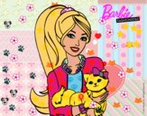 Barbie con su linda gatita