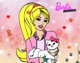 Barbie con su linda gatita