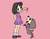 Niña con perrito