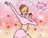 Barbie en postura de ballet