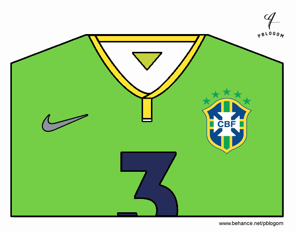 Camiseta del mundial de fútbol 2014 de Brasil