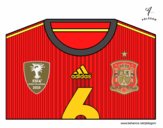 Camiseta del mundial de fútbol 2014 de España