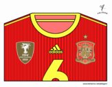 Camiseta del mundial de fútbol 2014 de España