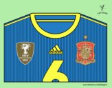 Camiseta del mundial de fútbol 2014 de España