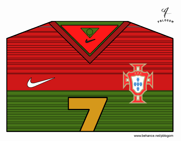 Camiseta del mundial de fútbol 2014 de Portugal