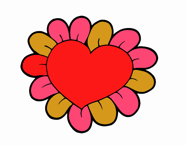 Corazón flor