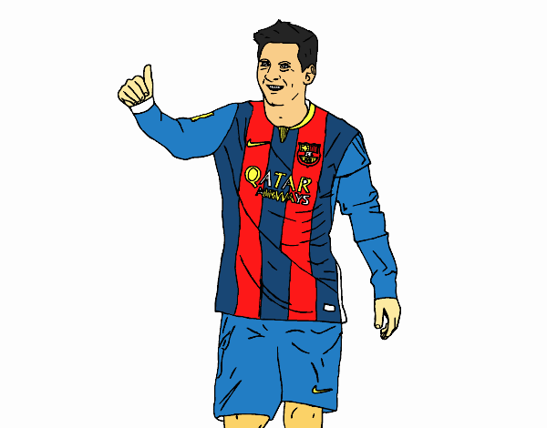 dibujo messi 2023