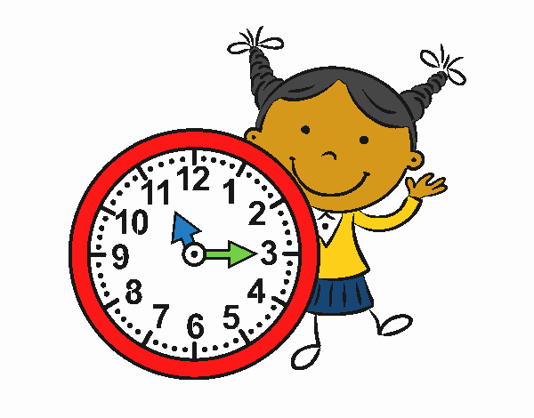 Niña con reloj