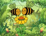 Pareja de abejas