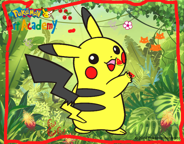 Pikachu de espaldas