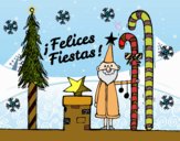 Postal Felices Fiestas