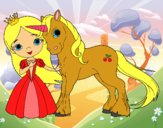 Princesa y unicornio