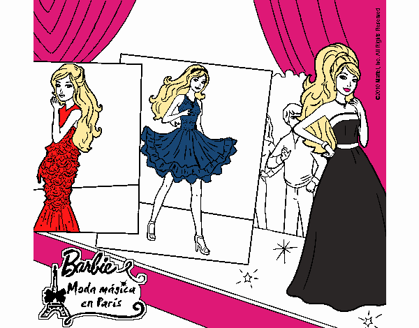 Barbie, desfilando por la pasarela