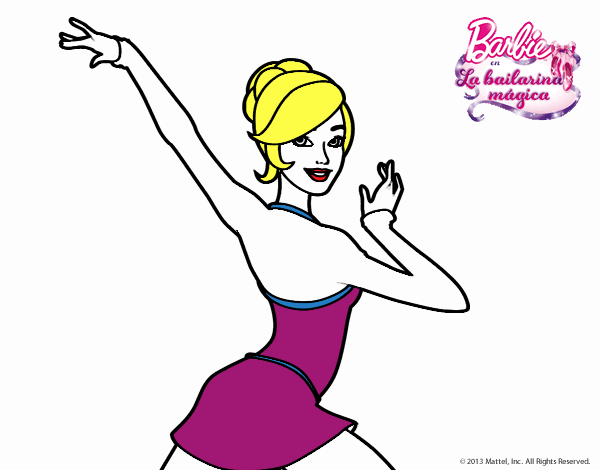 Barbie en postura de ballet