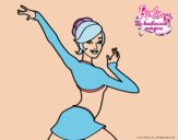 Barbie en postura de ballet