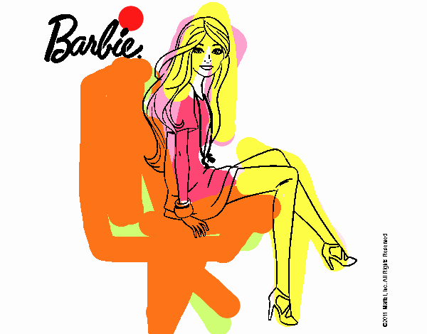 Barbie sentada