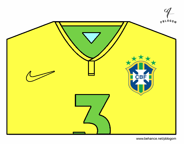 Camiseta del mundial de fútbol 2014 de Brasil