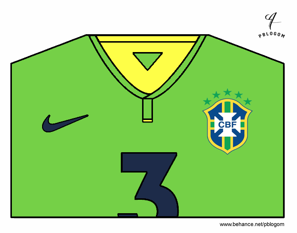 Camiseta del mundial de fútbol 2014 de Brasil