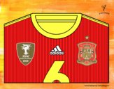 Camiseta del mundial de fútbol 2014 de España