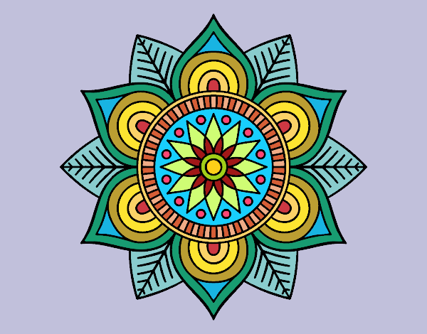 Mandala flor estelar