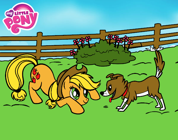 Applejack y Winona