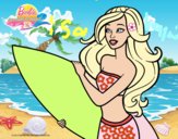 Barbie va a surfear