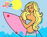 Barbie va a surfear