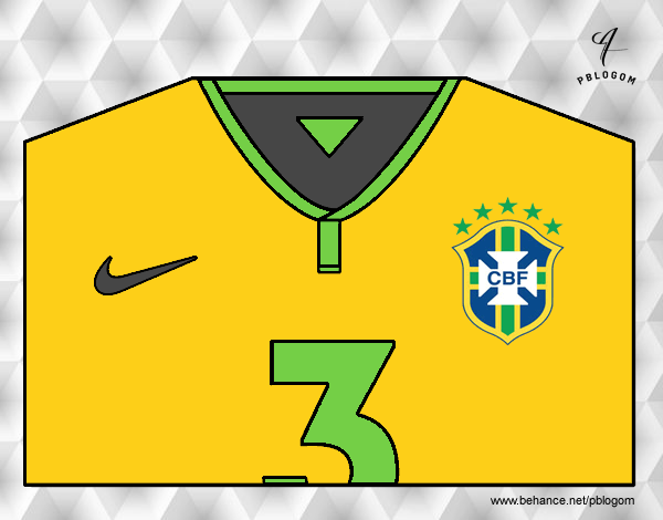 Camiseta del mundial de fútbol 2014 de Brasil