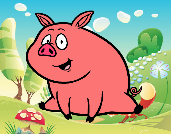 Cerdito de granja