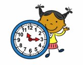 Niña con reloj