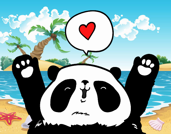 Panda enamorado