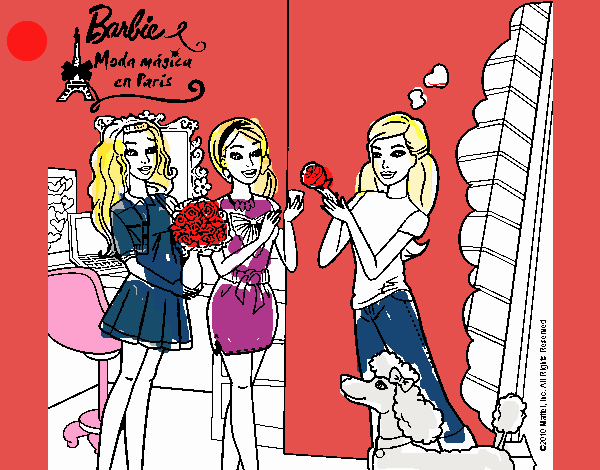 Barbie de compras con sus amigas