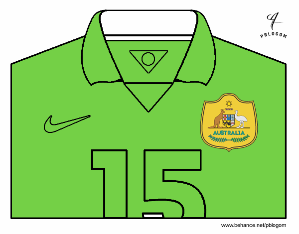 Camiseta del mundial de fútbol 2014 de Australia