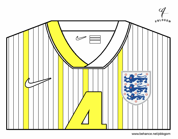 Camiseta del mundial de fútbol 2014 de Inglaterra