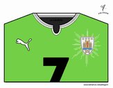 Camiseta del mundial de fútbol 2014 de Uruguay